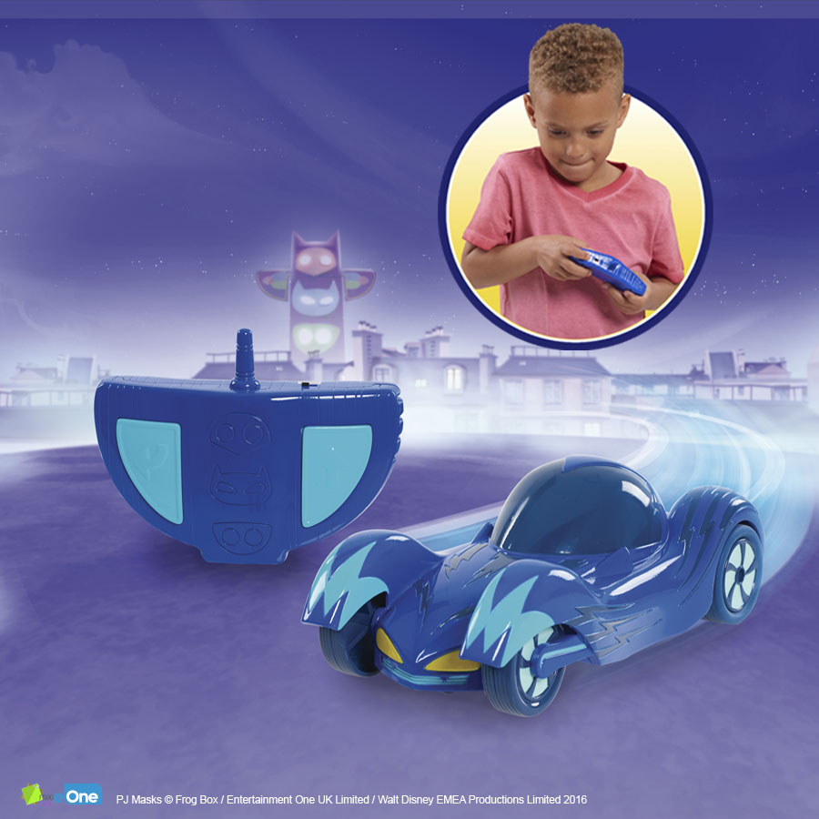 Coche Radiocontrol de los PJ Masks- Juguetes Bandai